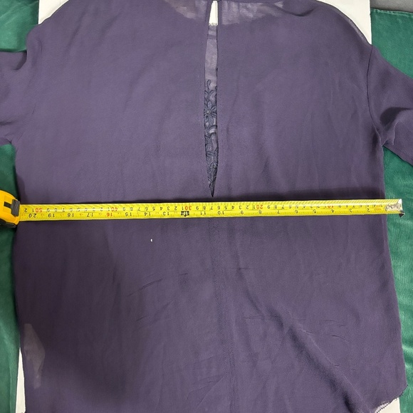 Aritzia eggplant purple shirt . see through never worn - Picture 3 of 10